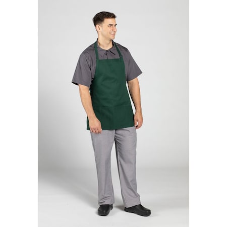 Uncommon Threads Adjustable 3-Pocket Bib Apron Hunter 3011-0500